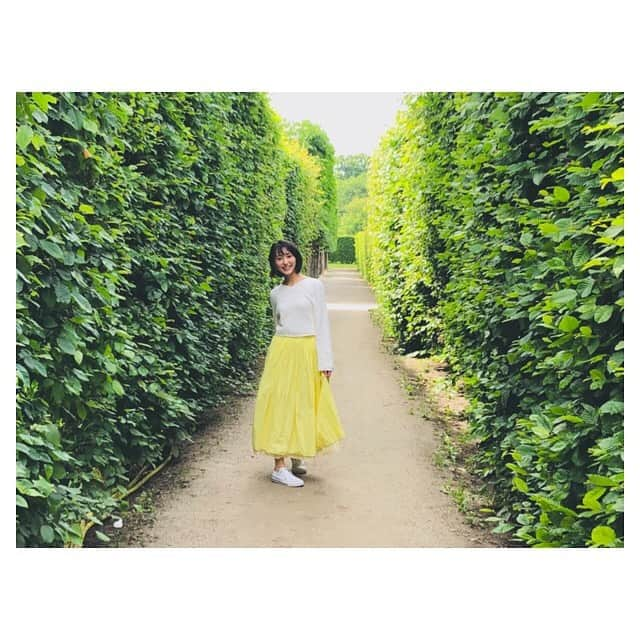 早乙女わかばさんのインスタグラム写真 - (早乙女わかばInstagram)「.﻿﻿ 大好きな大好きな…ヨーロッパ‼️‼️﻿﻿ ﻿﻿ 母と誕生日が2日違いなのですが、今年母が還暦を迎えるということで父からのプレゼント🎁💕﻿﻿ 私もついでに30歳という節目なのでオマケで付いてきちゃいました😂﻿﻿ ﻿﻿ まずは…ウィーン😍﻿﻿ ﻿﻿ シェーンブルン宮殿🏰✨﻿﻿ ﻿﻿ マリア・テレジア様もアントワネット様もシシィ様もみんなここに住んでいたと思うと‼️﻿﻿ ﻿﻿ 動画を見ての通り…﻿﻿ 大大大大興奮です😍❤️﻿﻿ ﻿﻿ 私もマリアテレジア・イエローに合わせて、張り切って黄色のスカートで💛﻿﻿ ﻿﻿ グロリエッテからの眺めは絶景👏🏻✨﻿﻿ ﻿﻿ 緑いっぱいの道も子供のアントワネットが歩いていたのかなぁ…と思うと大はしゃぎで走ってしまいました😂（動画参照😂⬅︎走り方が変なのはご愛嬌です笑）﻿﻿ ﻿﻿ ずっといたくて帰るときは名残惜しかったです😢﻿﻿ ﻿﻿ 賃貸で借りれる部屋もあるそうで…﻿﻿ いつか住みたい‼️なーんて笑﻿﻿ ﻿﻿ わかばtrip✈️﻿﻿ 大好きヨーロッパ編💕﻿﻿ ﻿﻿ しばしお付き合いください😚﻿﻿ ﻿﻿ #オーストリア﻿﻿ #ウィーン﻿﻿ #シェーンブルン宮殿﻿﻿ #マリアテレジア﻿﻿ #マリーアントワネット﻿﻿ #エリザベート﻿﻿ #わかばtrip #動くわかば多め﻿ #大好きな﻿﻿ #ヨーロッパ😚」5月28日 23時29分 - s_wakaba.94