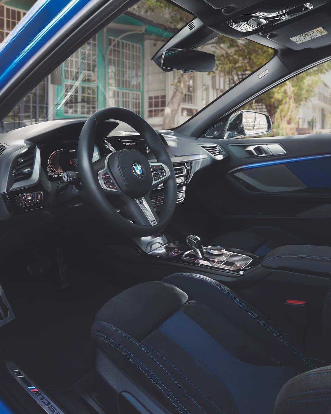 BMWのインスタグラム：「Focusing on the driver, to charm you. The interior of the all-new BMW 1 Series. #THE1 #BMW #1Series __ BMW M135i xDrive 5-door: Fuel consumption in l/100 km (combined): 7.1 - 6.8. CO2 emissions in g/km (combined): 162 - 155. The values of fuel consumptions, CO2 emissions and energy consumptions shown were determined according to the European Regulation (EC) 715/2007 in the version applicable at the time of type approval. The figures refer to a vehicle with basic configuration in Germany and the range shown considers optional equipment and the different size of wheels and tires available on the selected model. The values of the vehicles are already based on the new WLTP regulation and are translated back into NEDC-equivalent values in order to ensure the comparison between the vehicles. [With respect to these vehicles, for vehicle related taxes or other duties based (at least inter alia) on CO2-emissions the CO2 values may differ to the values stated here.] The CO2 efficiency specifications are determined according to Directive 1999/94/EC and the European Regulation in its current version applicable. The values shown are based on the fuel consumption, CO2 values and energy consumptions according to the NEDC cycle for the classification. For further information about the official fuel consumption and the specific CO2 emission of new passenger cars can be taken out of the „handbook of fuel consumption, the CO2 emission and power consumption of new passenger cars“, which is available at all selling points and at https://www.dat.de/angebote/verlagsprodukte/leitfaden-kraftstoffverbrauch.html.」