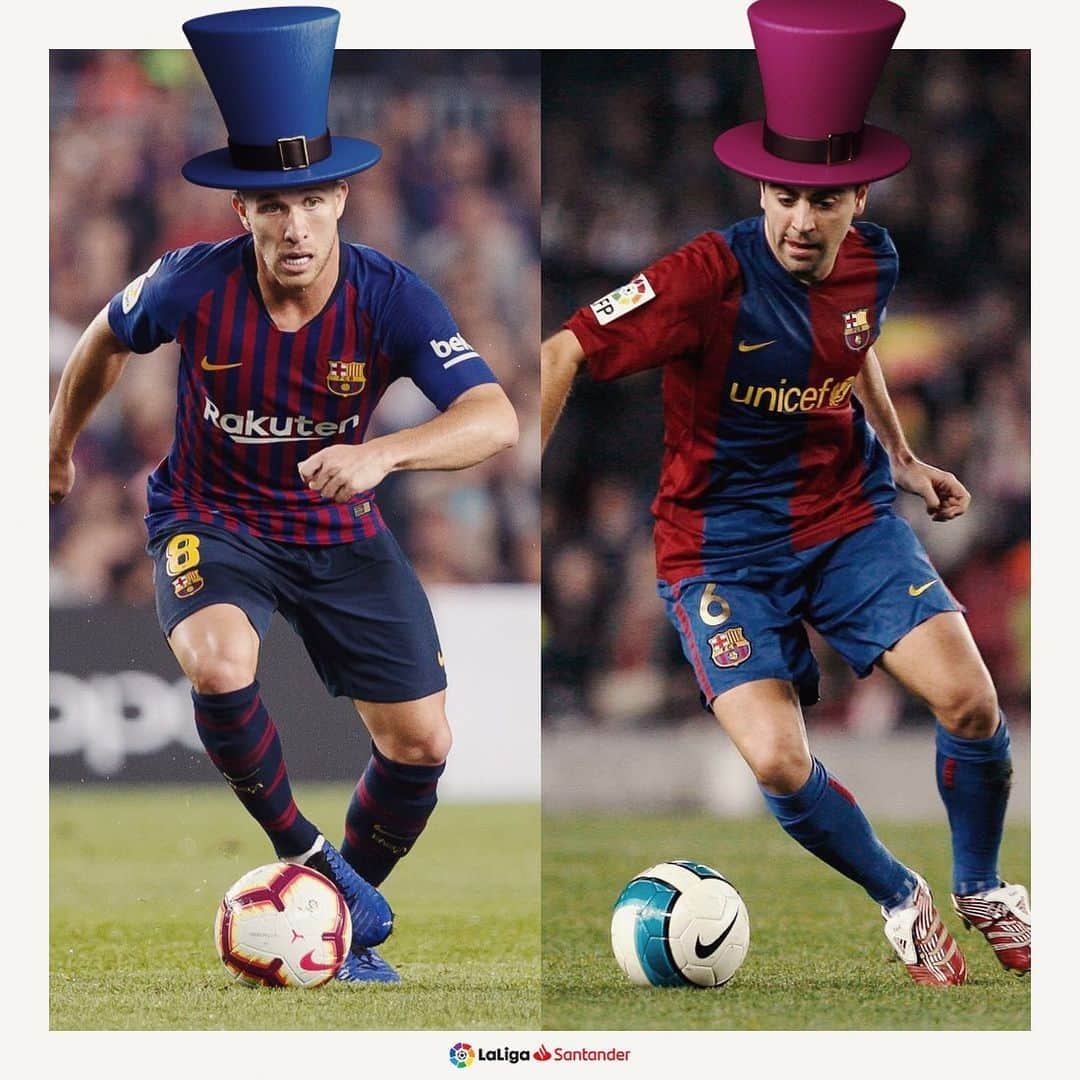 LFPさんのインスタグラム写真 - (LFPInstagram)「Magicians separated at birth! 🎩 • #Arthur #Xavi #Barça #LaLigaSantander #LaLiga #Magic」5月29日 5時30分 - laliga