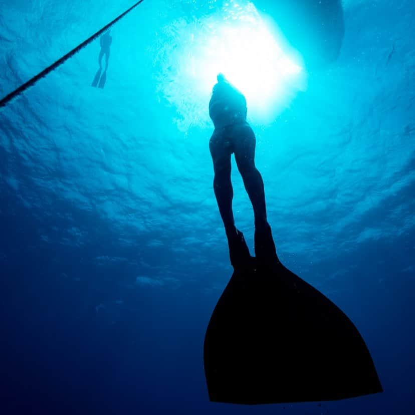 福田朋夏さんのインスタグラム写真 - (福田朋夏Instagram)「昨日もいい青でした🙏💙🌎 Photo by @ryuzoshinomiya @zero_wetsuits @yamamotowetsuits #freediving #freediver #ocean #training #deeptraining」5月29日 8時24分 - tomoka_fukuda