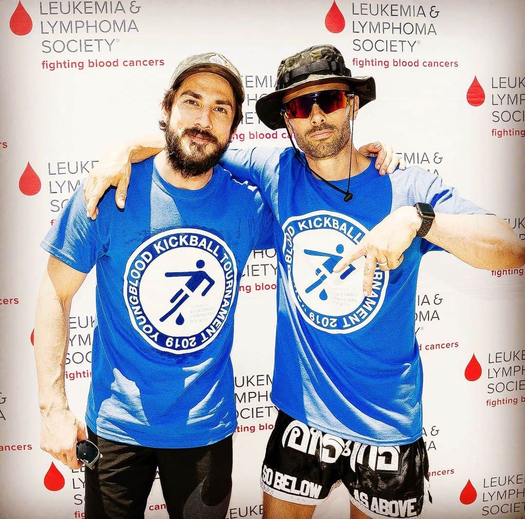 マイケル・トレヴィーノのインスタグラム：「Youngblood Kickball Tournament  Got into some serious dirt & competition over the weekend all in support of @leukemialymphomasociety. My team lost but we had a great turnout and were able to raise a good amount of funds for @calebgauge #MWOY campaign. Thank you to everyone who came out & please continue to support us at WWW.YOUNGBLOOD.TEAM! . HELP US FIGHT BLOOD CANCERS!」