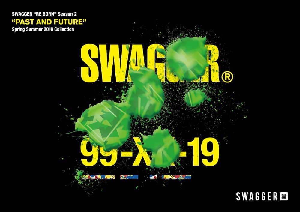 スワッガーのインスタグラム：「SWAGGER Spring Summer 2019 Collection ﻿ ﻿ “PAST﻿ AND FUTURE"﻿﻿ ﻿ Coming Soon.﻿ ﻿ ﻿ #swagger_tokyo #swagger #SWG #swg_tokyo #スワッガー #springsummer2019 #tokyo ﻿ ﻿ ﻿」