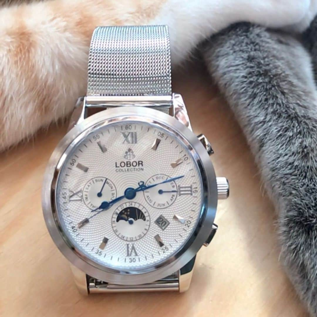 midoriさんのインスタグラム写真 - (midoriInstagram)「. . 令和も、 @loborjapan  の腕時計⌚️. . .  夏も近いし、メッシュベルトを選んでみました❤️❤️. . . . . . 『midorinotanbo521 』のクーポンコード使用で10パーセントオフになりますので、是非、お気に入りを見つけて下さい🤗🤗. . .  #lobor#ロバー#腕時計#時計 . .  #ねこ#猫#ねこすたぐらむ #にゃんこ  #にゃんすたぐらむ#ふわもこ部#茶トラ #みんねこ#ピクネコ#ねこらぶ #スタペ応募#ねこのきもち部#ペコねこ部 #instagram#catstagram#cats_of_instagram#ilovemycat」5月29日 13時21分 - midorinotanbo