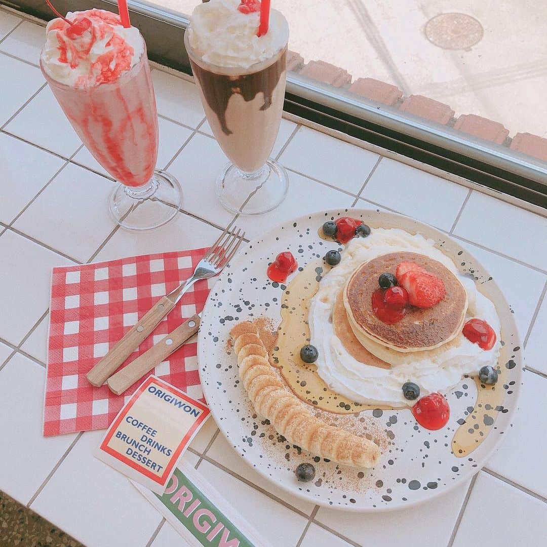 ユンジュさんのインスタグラム写真 - (ユンジュInstagram)「Pancakes ! 🥞」5月29日 13時42分 - __pink_tape