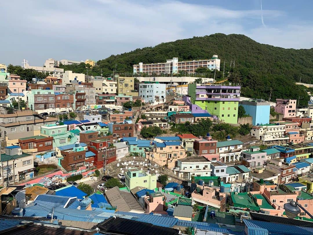 ペク・ミニョンさんのインスタグラム写真 - (ペク・ミニョンInstagram)「A colorful village 🏠 #감천문화마을」5月29日 16時22分 - minhyun_112