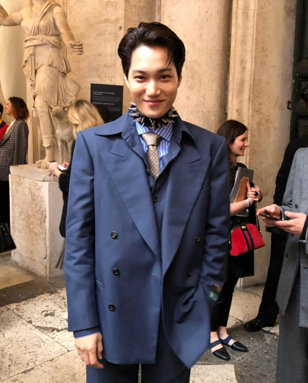 Numero TOKYOさんのインスタグラム写真 - (Numero TOKYOInstagram)「「Gucci」2020年クルーズコレクションのショー会場には、EXOのKAI、マリアカルラ・ボスコーノ＆Ghali、エルトン・ジョンの姿も。 @gucci #gucci #guccicruise2020 #numerotokyo」5月29日 17時07分 - numerotokyo