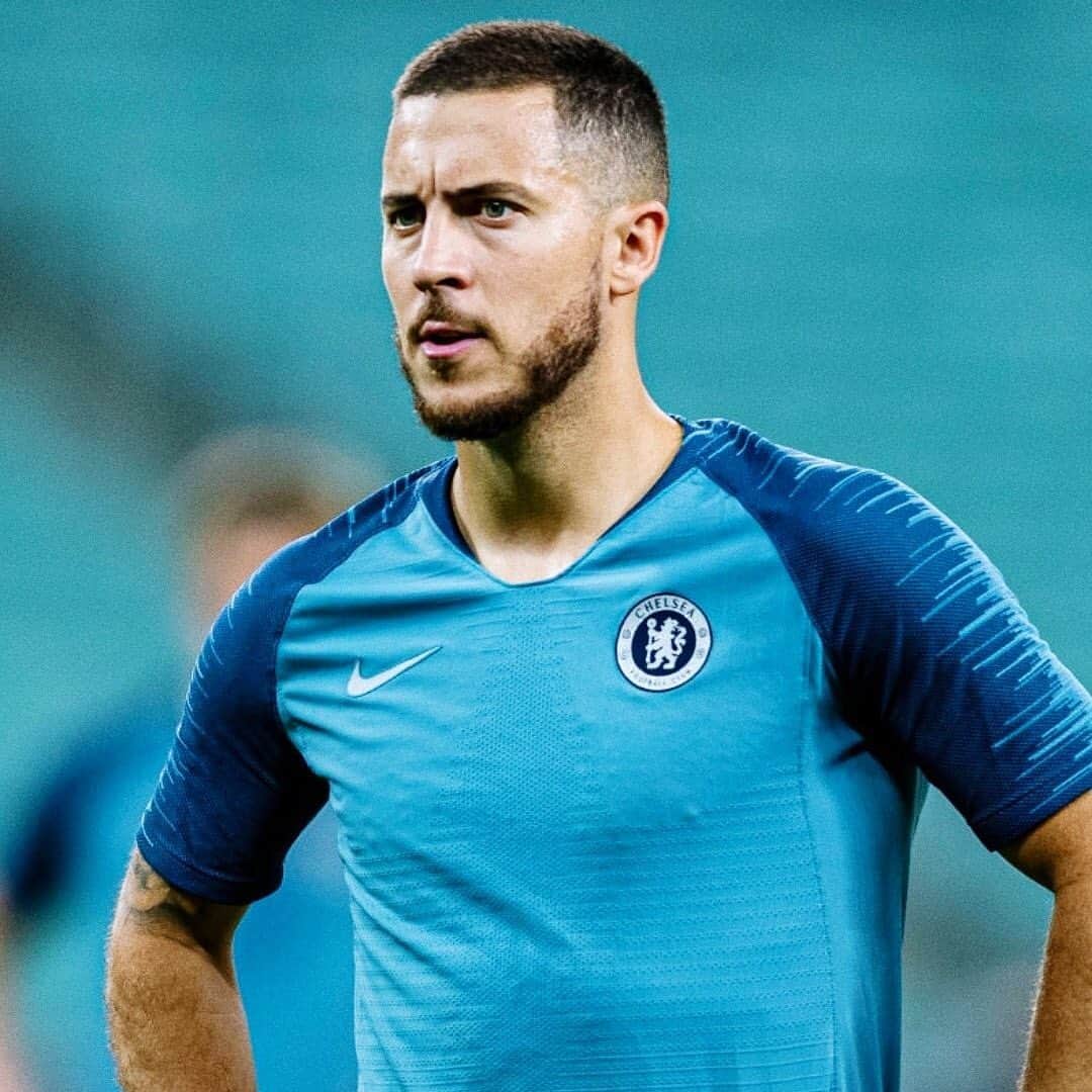 エデン・アザールのインスタグラム：「Ready for the Final! See you later ⚽💪🏼 #CFC #UELfinal  Prêt pour la finale! À plus tard 😉💪🏼 #chelseafc」