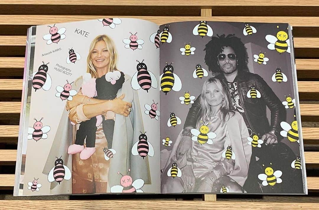 KAWSONEさんのインスタグラム写真 - (KAWSONEInstagram)「Thanks @mrkimjones ❤️✌️ #Repost @mrkimjones ・・・ @amagazinecuratedby issue 19  K is for @katemossagency by @kaws photography by @_hugoscott 🐝 #KAWS #KateMoss #KimJones #HugoScott」5月30日 5時30分 - kaws