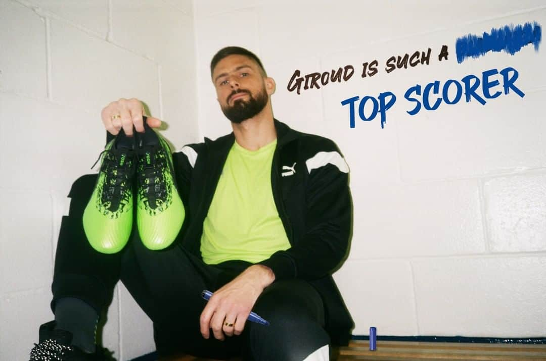 PUMA Footballさんのインスタグラム写真 - (PUMA FootballInstagram)「Set em’ straight. 🔝⚽⚽⚽⚽⚽⚽⚽⚽⚽⚽⚽ #OlivierGiroud」5月30日 5時57分 - pumafootball