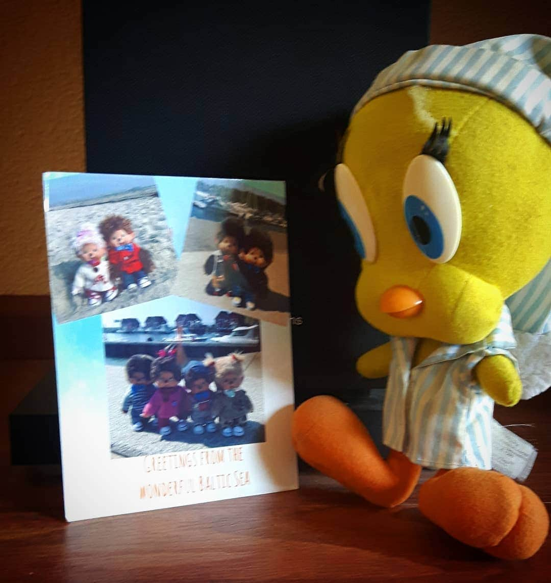 Little Yellow Birdさんのインスタグラム写真 - (Little Yellow BirdInstagram)「Mail call!! Thanks @monchi_bande, looks like you had a great time!!😍 #littleyellowbird #tweety #tweetykweelapis #adventures #yellow #bird #mailcall #mail # #post #postcard #kaartje #friends #holidays #holidaygreetings #wednesday #stuffedanimalsofinstagram #plushiesofinstagram」5月29日 22時10分 - tweetykweelapis