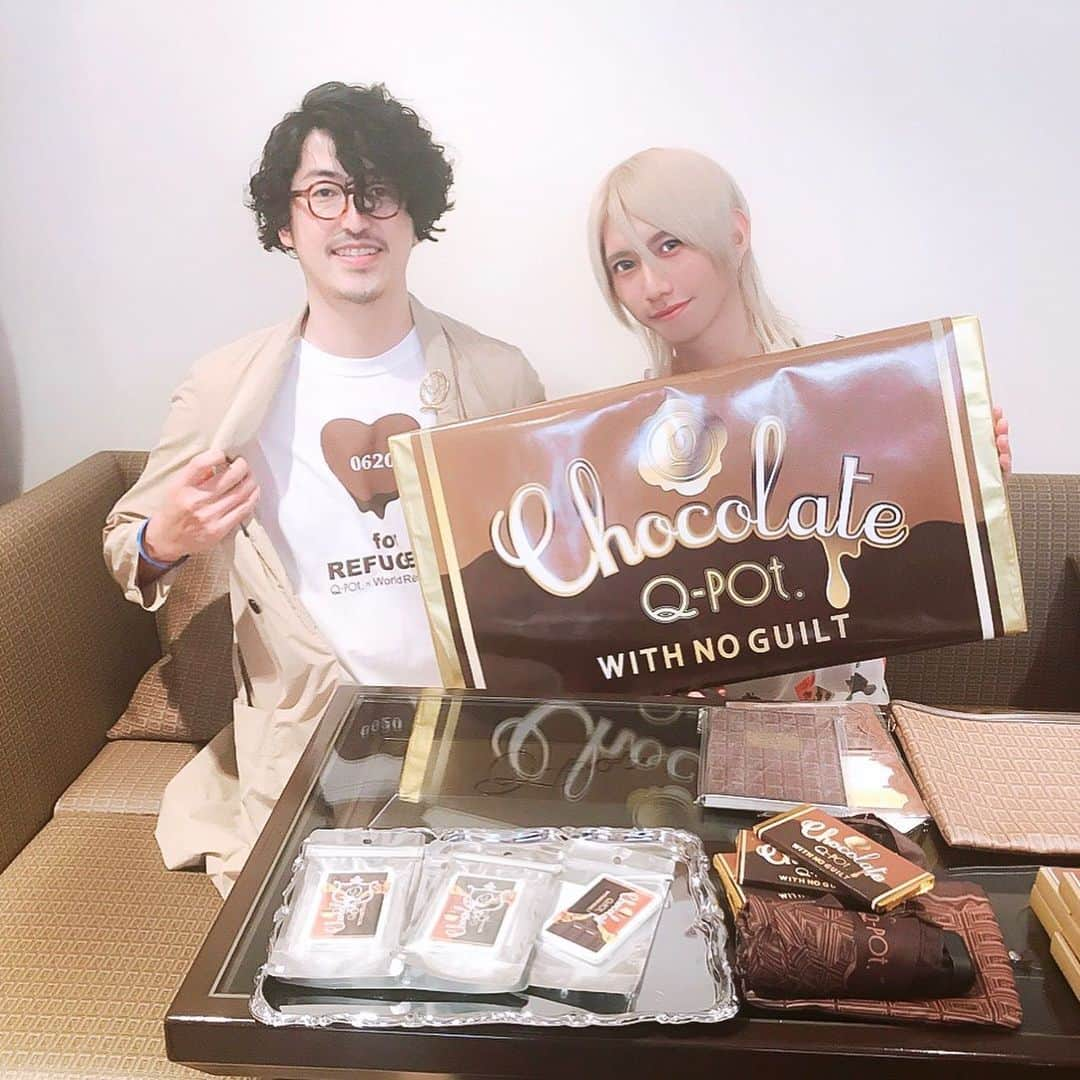 江崎びす子さんのインスタグラム写真 - (江崎びす子Instagram)「Q-potの展示会におじゃましました🍫💕 #qpot」5月29日 22時11分 - bisukoezaki