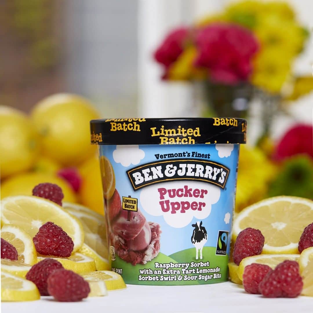Ben & Jerry'sさんのインスタグラム写真 - (Ben & Jerry'sInstagram)「NEW Pucker Upper! 🍋 Sweet, tart, and oh-so-summery, it's available now in freezers and Scoop Shops near you! Link in bio.」5月29日 22時31分 - benandjerrys