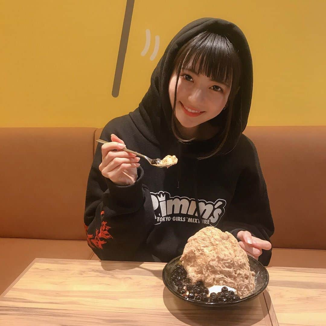 山田南実さんのインスタグラム写真 - (山田南実Instagram)「. . とっても美味しかったの☺︎ タピオカミルクティーかき氷を食べたよ☺︎ . .」5月29日 23時00分 - 373_yamada