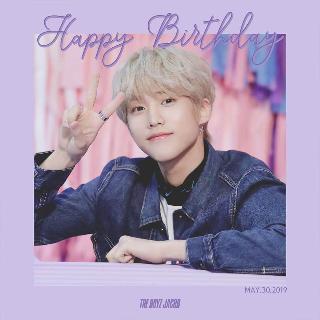 THE BOYZさんのインスタグラム写真 - (THE BOYZInstagram)「HAPPY BIRTHDAY TO JACOB❣  #20190530 #THEBOYZ #더보이즈 #JACOB #제이콥」5月30日 0時00分 - official_theboyz