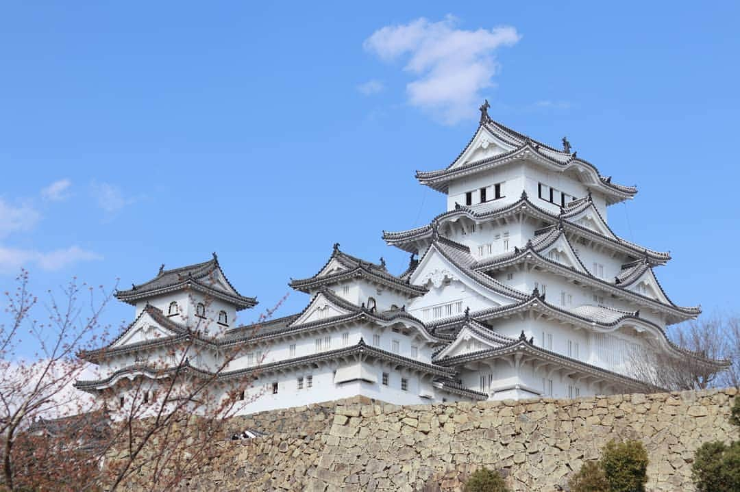 吉松育美さんのインスタグラム写真 - (吉松育美Instagram)「. #nofilter . Too beautiful and gourgious #Himeji castle "姫路城"🏯🏯🏯 . . #姫路城 迫力満点でしたー✨天守閣までの階段が急すぎて怖かったけど😂💦 . あまりの晴天に写真は #フィルター無し です✨✨✨ . . #bestlocations #bestlocationever #epicpictures #photographyislifestyle #justshootit #kyotogram #tokyogram #Kyoto_Japan #japanphotos #japanphotograph #tokyosnap #eosm100 #my_eosm100 #himejicastle #japancastle #姫路城 #ひめじ」5月30日 0時33分 - ikumiyoshimatsu