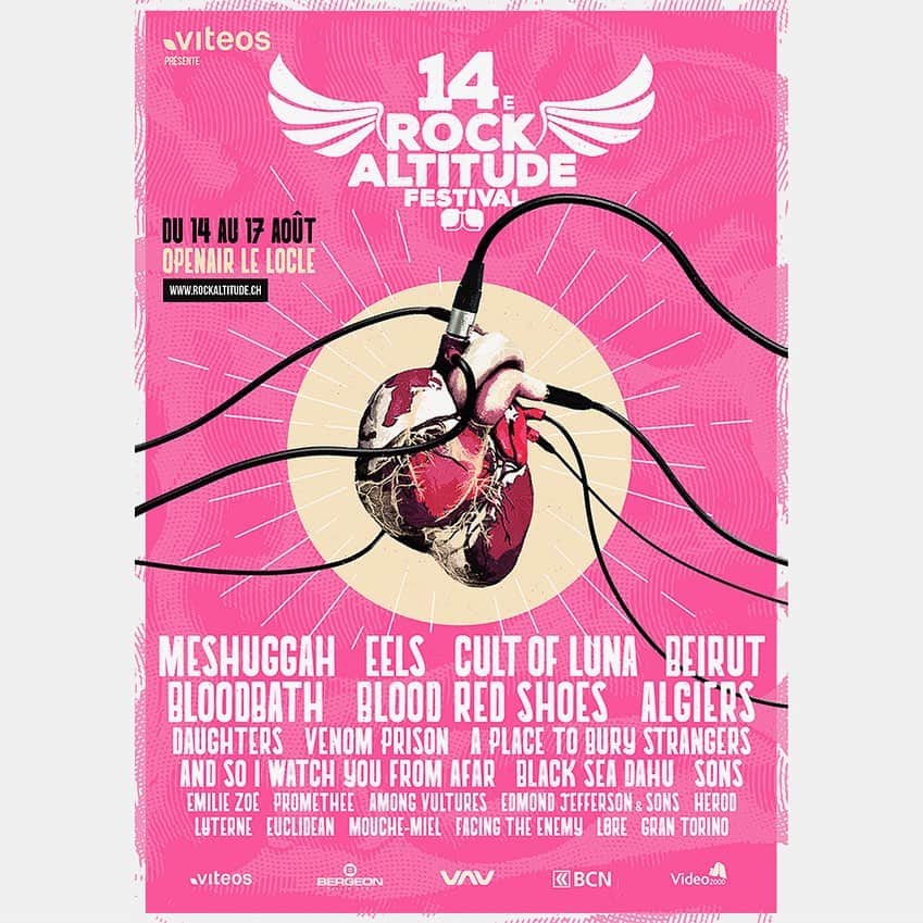 A Place to Bury Strangersのインスタグラム：「We are super pumped to be playing @rockaltitude Festival on August 17th with: @beirutband @algierstheband @sonsband @blackseadahu @luterne @grantorinorock  Plus @daughters.official & @eelstheband & @cultofluna & @officialbloodbath & @bloodredshoesuk & more  In Le Locle,  Switzerland.  Tickets are available here:  https://raf.ticketack.com/screening/buy/75de4ebf-35b1-48e6-88aa-c08a78a4cc29  #beirutband #algiersband #rockaltitude #festival #switzerland #aptbs #aplacetoburystrangers #sonsband #blackseadahu #daughttersband #eels #eelsband #cultofluna #bloodbath #bloodredshoes」