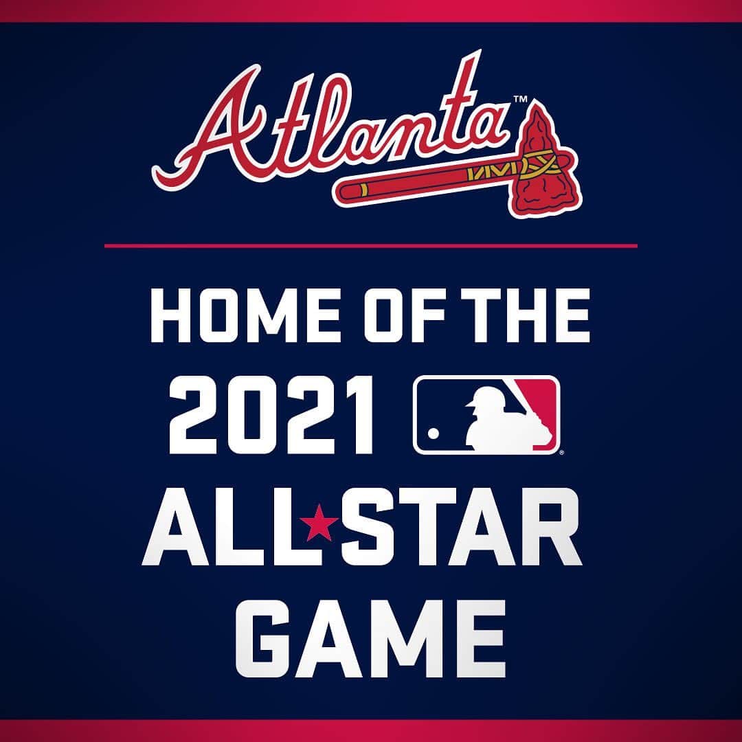 アトランタ・ブレーブスさんのインスタグラム写真 - (アトランタ・ブレーブスInstagram)「The Atlanta Braves & @SunTrustPark will host the 2021 @MLB All-Star Game! #ChopOn」5月30日 7時00分 - braves