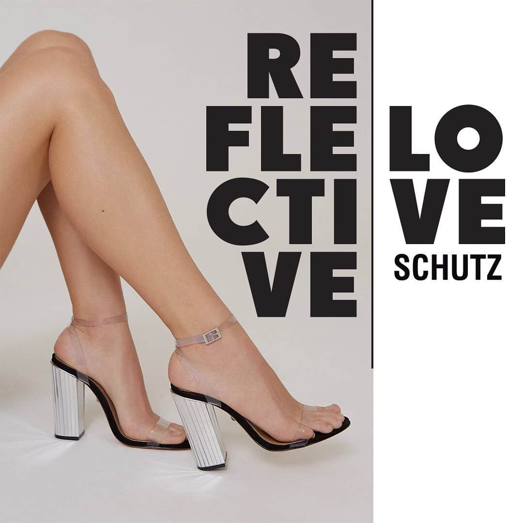 Schutzのインスタグラム：「Welcome our new campaign #schutzreflectivelove | When the mirror speaks about self-love. 🖤」