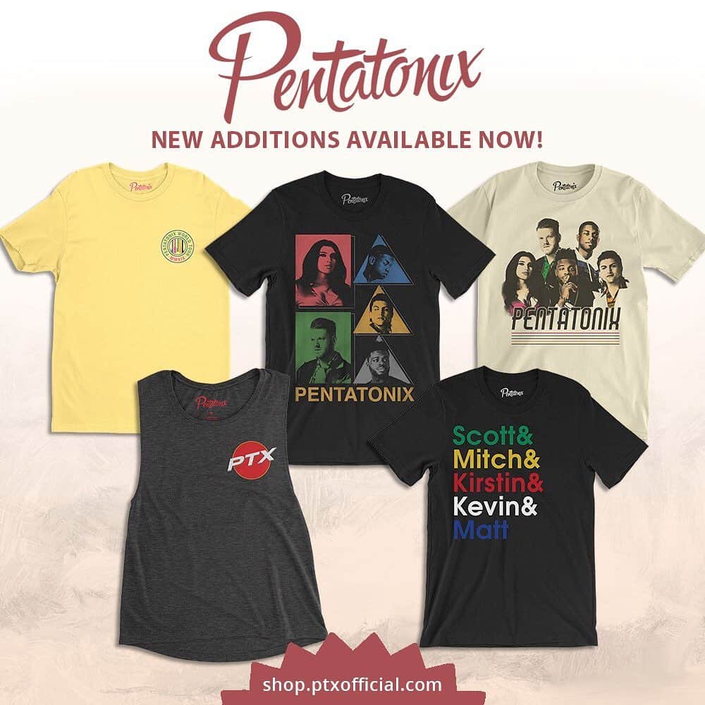 ペンタトニックスさんのインスタグラム写真 - (ペンタトニックスInstagram)「Have you visited our online merch store yet!? We have brand new shirts, tanks, and graphic tees! Check out the NEW ADDITIONS just added at shop.ptxofficial.com. #PTXTheWorldTour #PTXMerch」5月30日 4時11分 - ptxofficial