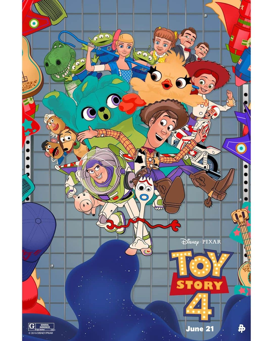 Walt Disney Studiosさんのインスタグラム写真 - (Walt Disney StudiosInstagram)「Check out these new posters inspired by #ToyStory4! The toys are back in theaters on June 21. 🎨: @ad_illustrator, @vincentaseo, @sg_posters, @tracieching, @markomanev」5月30日 4時25分 - disneystudios