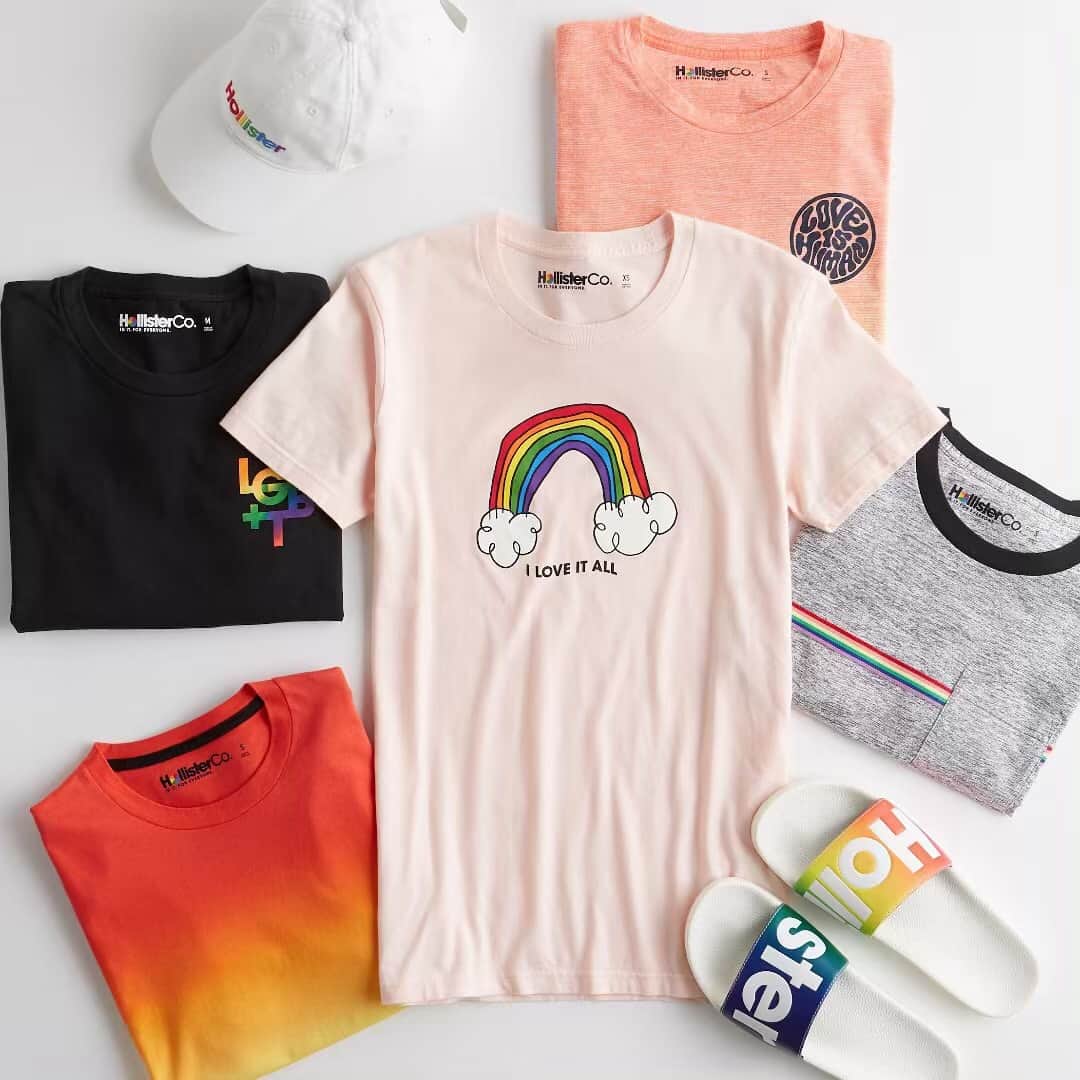 Hollister Co.さんのインスタグラム写真 - (Hollister Co.Instagram)「Be the you you love in the Pride Collection. Up to $25,000 in proceeds will be donated to @glsen!」5月30日 4時27分 - hollister