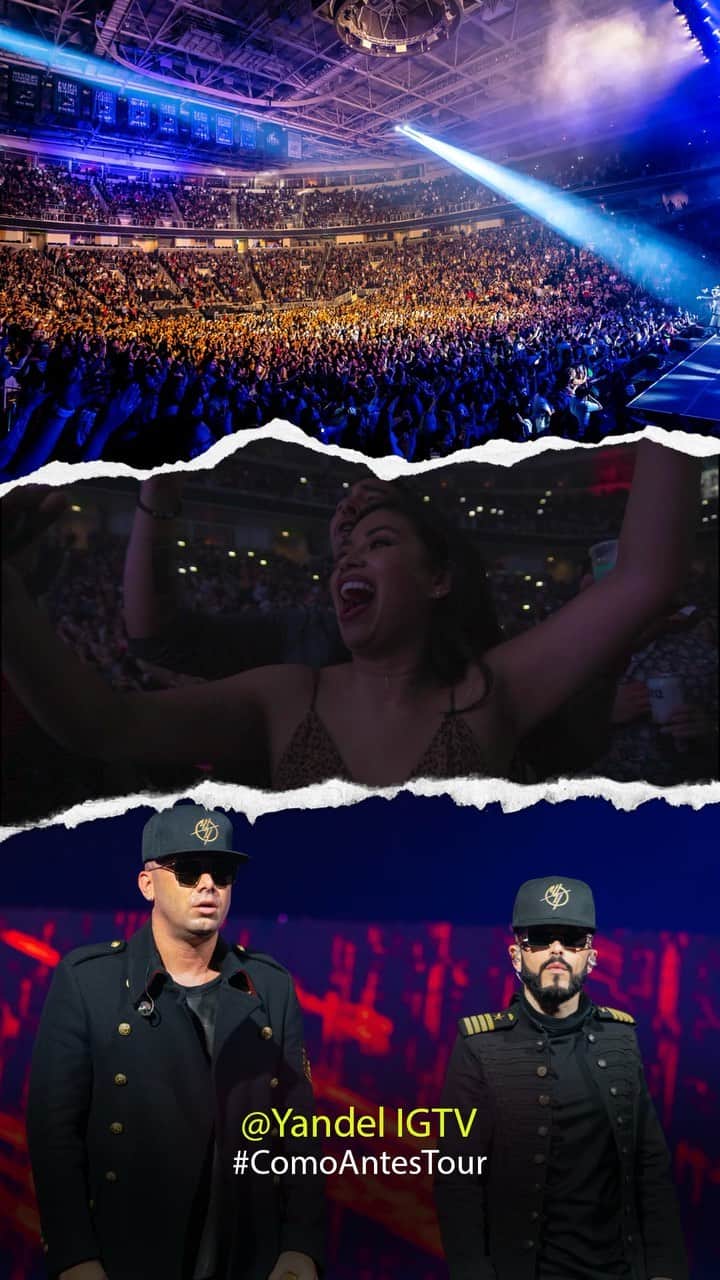 ヤンデルのインスタグラム：「Video Recap #SanJose #California #Wisin #wisinYyandel #Yandel/ video por @OscarMena #ComoAntesTour」