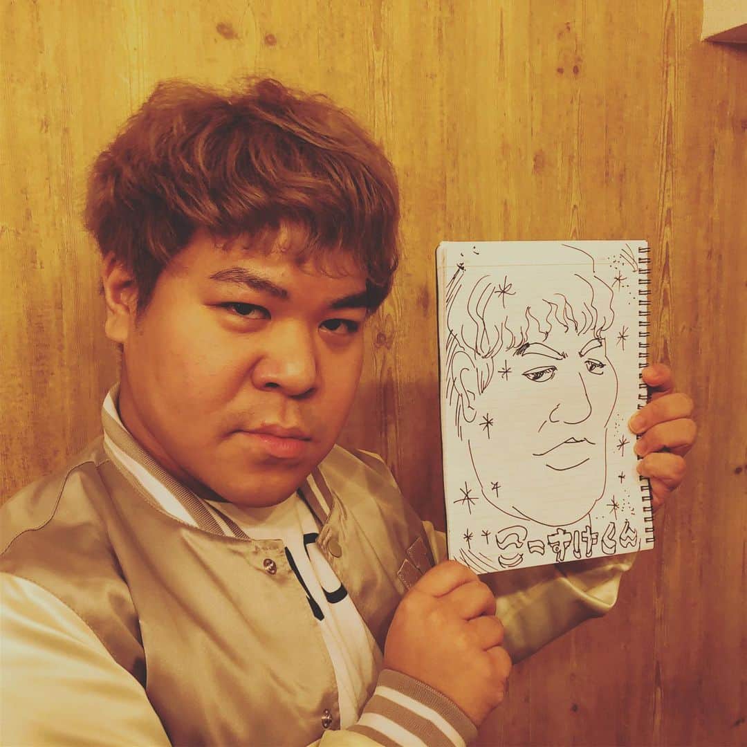 こーすけさんのインスタグラム写真 - (こーすけInstagram)「似顔絵描いてもらいました。」5月30日 14時58分 - kosuke_saiore