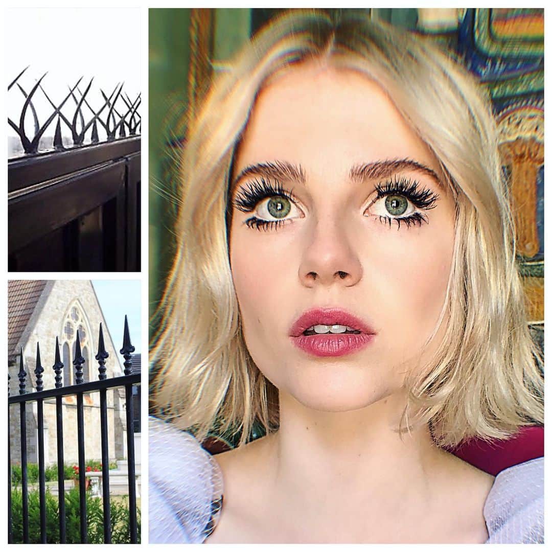 のインスタグラム：「L U C Y • B O Y N T O N 🇬🇧 Lashes like school railings!!!! Masses of cross hatched inky lashes for my forever muse #lucyboynton  Sneak peeks!! Tap for team #jobakermakeupartist 💋 Fab #haircolor by @mwselley 🇬🇧👊🏻‼️」