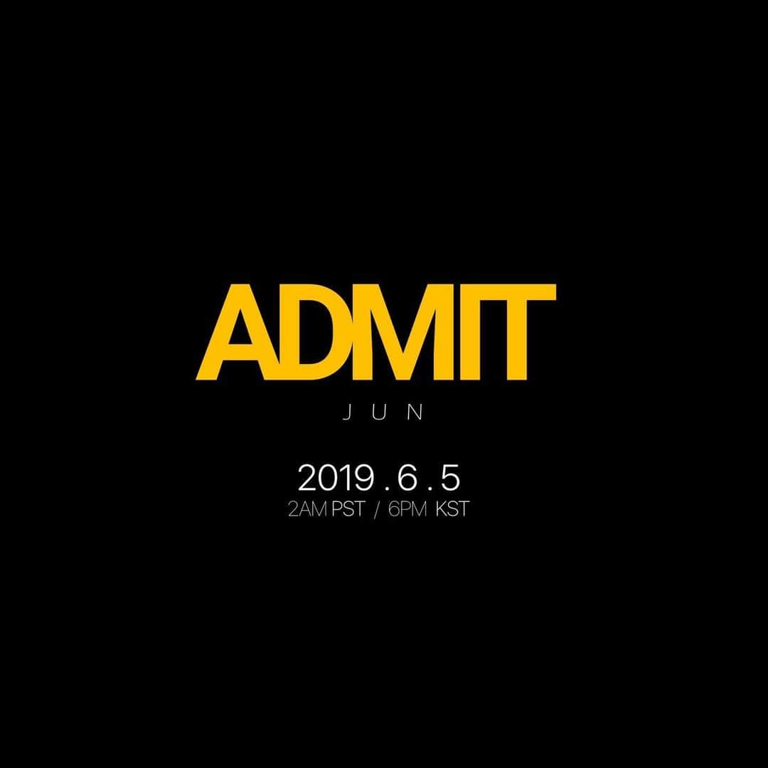 Jun Sung Ahnさんのインスタグラム写真 - (Jun Sung AhnInstagram)「JUN ‘Admit’ - 2019.6.5 #JUN #Admit #LIMBO . . Here comes a whole couple months of content :)」5月30日 9時23分 - juncurryahn