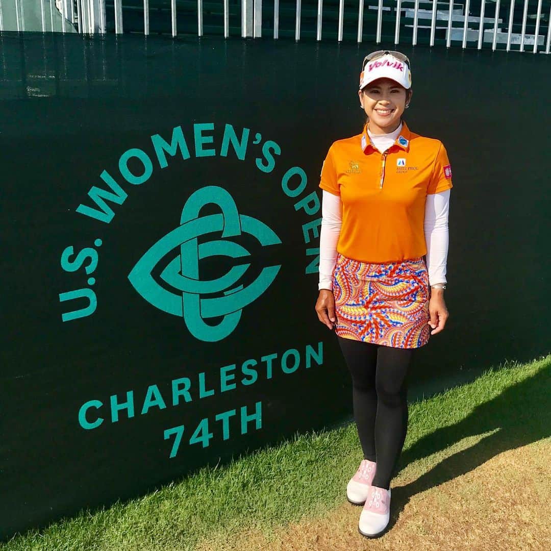 ポーナノン・ファトラムのインスタグラム：「Ready for golf tomorrow😁✌️🍀 #uswomensopen #wishmeluck😊」