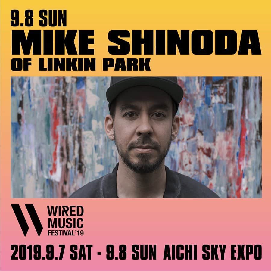 マイク・シノダさんのインスタグラム写真 - (マイク・シノダInstagram)「Hey Japan, I’m coming to you on September 8th at the Wired Music Festival /// Tickets on sale now: 🔗 in bio」5月30日 12時02分 - m_shinoda