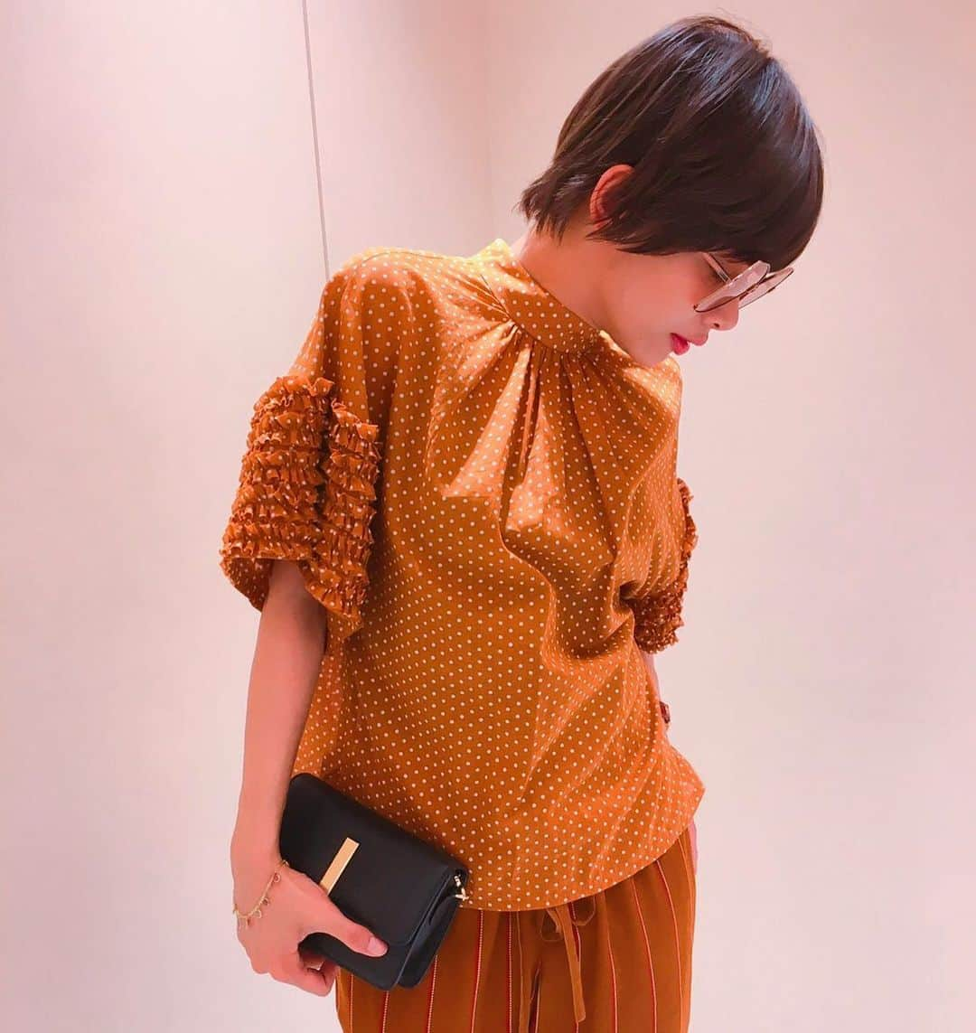 のインスタグラム：「Get spotted in our Normandy Top 🧡Available now at Ginza Six #ginzasix #karenwalker」