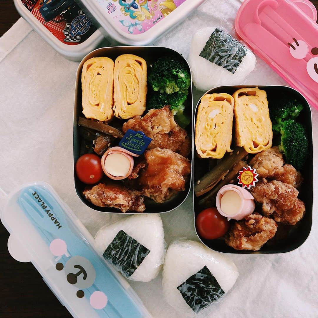 ゆかり/yukariのインスタグラム：「遠足弁当 晴れてよかったね。 * * * #おうちごはん #うちごはん #昼ごはん #おひるごはん #ランチ #料理 #手料理 #お弁当 #弁当 #自炊 #家庭料理 #料理好きな人と繋がりたい #暮らし #テーブルコーディネート #おうちごはんLover #food #japanesefood #foodpic #lunchbox #bento #和食 #今日のお弁当」
