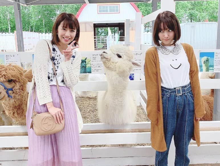 古川真奈美さんのインスタグラム写真 - (古川真奈美Instagram)「.﻿ .﻿ ずっと行きたいと思ってた、北海道にある﻿ 星野リゾートトマムに、﻿ みひろちゃんと旅行してきました😇❤️﻿ ﻿ 自然囲まれてほんっとによかったな〜🥺💓﻿ ただあいにくの天気悪くて、、星もみられなくて…雲海もみられなくて…﻿ お花畑いったら全部枯れててw﻿ ﻿ ﻿ あれ？ツイてる私たちなのにおかしいな〜🤔﻿ って思ってたけど、一瞬だけめっちゃ晴れてくれて結果よし🙆‍♀️✨笑﻿ ﻿ 時間が全く足りなくて、急遽最終便に飛行機を変更して帰ってきました😂﻿ ﻿ 充実しすぎてて楽しかった😇⭐️﻿ また北海道いきたいーー🐄﻿ ﻿ ﻿ #みひろちゃんの第2弾サプライズバースデー﻿ #可愛すぎるケーキでそ﻿ #東京から発送してもろた﻿ #気を使って27歳のローソクにした笑﻿ #シリタガールズからの動画で号泣  #喜んでくれてよかった﻿ #とりあえずピーチャンメンバー近々集合﻿ #いい仲間たち  #しかしみひろちゃんとの相性よすぎてずっとアホしてた  #子供みたいな人  #ニコちゃんTシャツ急に喋り出すw  #改めて思ったけど本当に一緒にいて居心地がよすぎる  #愛してる﻿ #次の計画はよ﻿ #写メ多すぎて分けて更新します  #星野リゾートトマム  #北海道  #女子旅﻿ #instagood  #instadiary ﻿ #instalike #instamood ﻿ #ow #instapic #instaphoto﻿ #girl　#follow #followme」5月30日 14時28分 - mana_0619