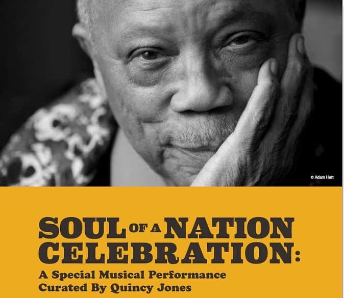 クインシー・ジョーンズさんのインスタグラム写真 - (クインシー・ジョーンズInstagram)「It's an absolute honor to be involved in the musical component of @thebroadmuseum’s “Soul of a Nation: Art in the Age of Black Power” exhibit “which shines a light on a broad spectrum of art created by African Americans from 1963-1983, one of the most politically, socially, & aesthetically revolutionary periods in American history.” You've got to know where you come from, in order to get where you want to go, & without that knowledge, we are in danger of repeating history...& I don't mean the good parts. I’m lookin’ forward to our show this Saturday with these talented young cats ➡️ @terracemartin, @arinraycamp, @erynallenkane, @lovealexisley, @coryhenry, @taronlockett, @badassboz—& I hope to see y’awl there! ((:0)) 📸: @surgos」5月30日 16時52分 - quincyjones