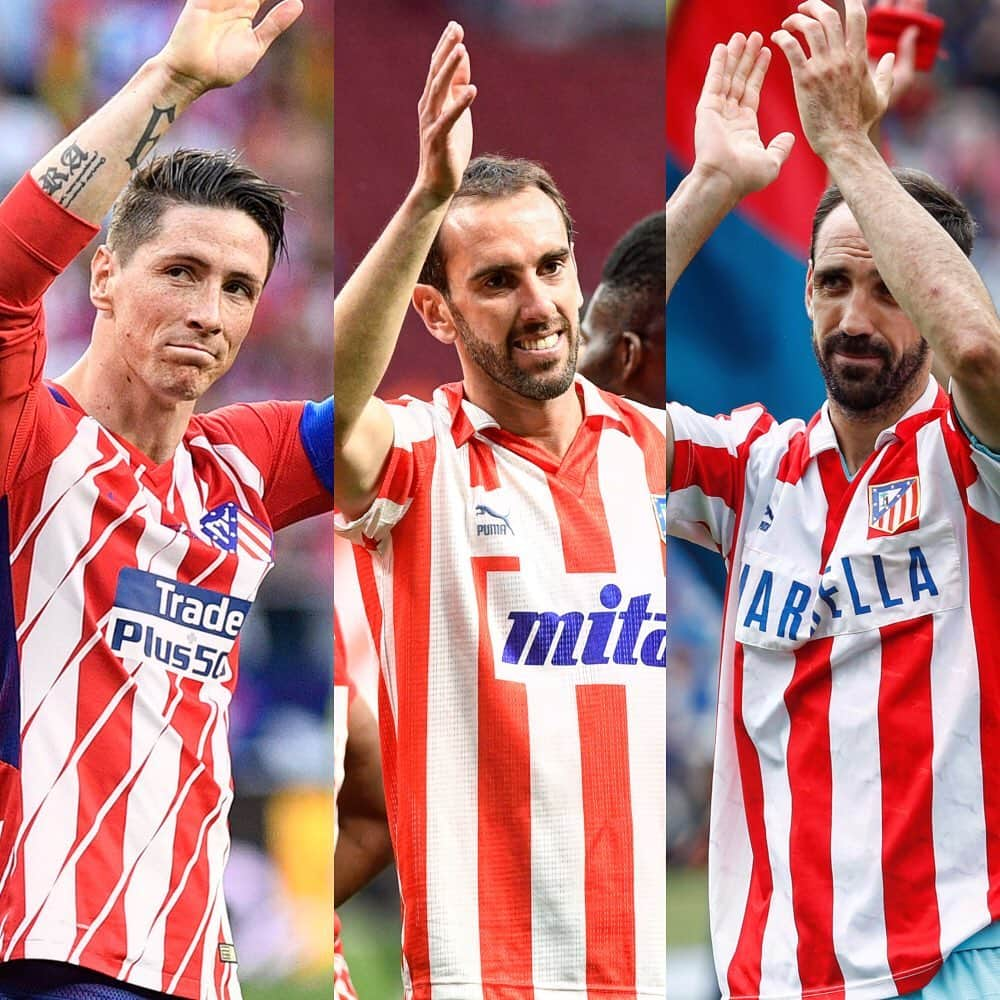 LFPさんのインスタグラム写真 - (LFPInstagram)「LEGENDS FOREVER! 🔴👋🏻⚪️ • #Atleti #FernandoTorres #Godin #Juanfran #LaLigaSantander #LaLiga #LaLigaHistory」5月30日 17時01分 - laliga