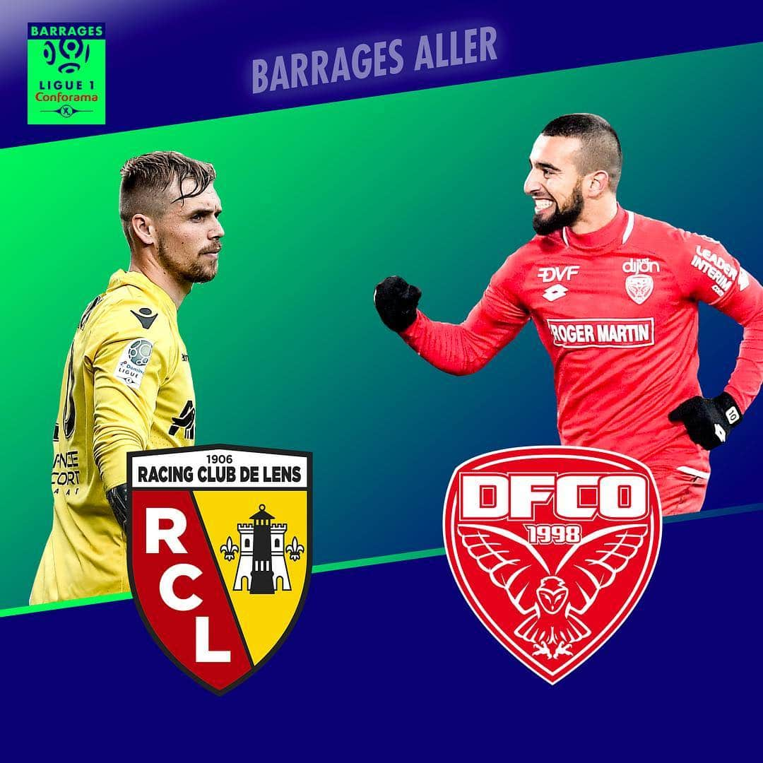 リーグ・アンさんのインスタグラム写真 - (リーグ・アンInstagram)「Barrages aller : un pas de plus vers la @ligue1conforama ! . @rclens 🆚 @dfco_officiel . #Barrages #Lens #Dijon #RCL #DFCO」5月30日 19時57分 - ligue1ubereats