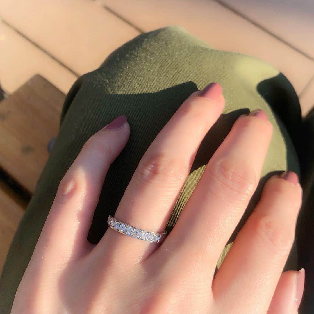 最終価格❗️☆ヴァンドーム青山☆ハーフエタニティ ピンキーリング-