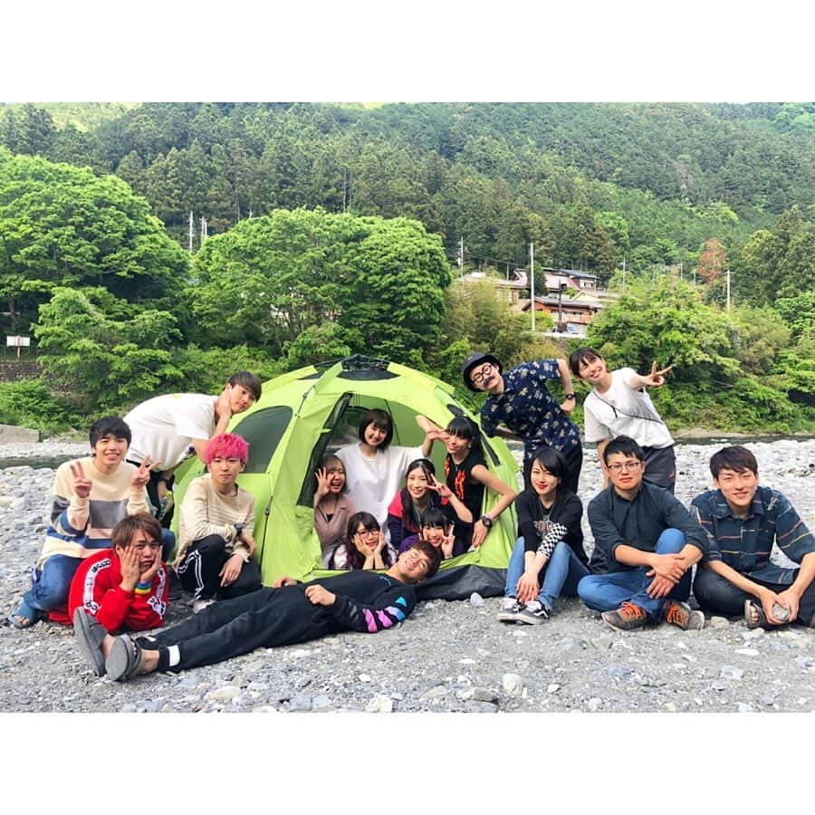 加藤一華さんのインスタグラム写真 - (加藤一華Instagram)「. ボンボン学園キャンプ⛺️🔥🌳 キャンプとかって小学校の林間学校以来かな。 大人になってからやったことなくて新鮮だった😳 楽しみすぎて、寝すぎたなぁ、、、（；＿；）笑笑 . #ボンボンtv #ボンボン学園 #camp #me」5月30日 22時56分 - ichika_kato