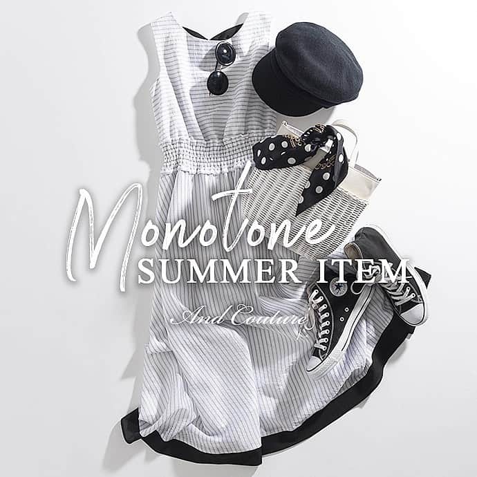And Coutureさんのインスタグラム写真 - (And CoutureInstagram)「. ------------------------------- 〜♦︎Monotone SUMMER ITEM♦︎〜 ------------------------------- . . . . And Coutureおすすめ、 夏のモノトーンITEM🐚🖤 . . . . . . . . 公式ONLINE SHOPを プロフィールURL or  ストーリーハイライトからCheck✔️ . . . ▶︎▶︎ ▶︎ . . . . . . . . . ＿＿＿＿＿＿＿＿＿＿＿＿＿＿＿＿ #AndCouture #アンドクチュール #夏新作  #モノトーン  #ブラックホワイト #2019SS」5月30日 23時29分 - and.couture