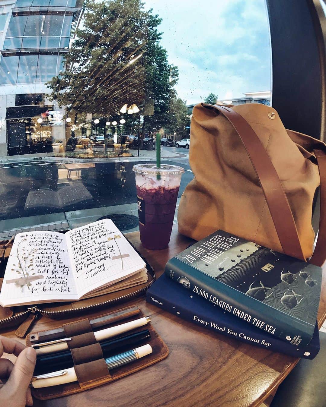 Catharine Mi-Sookさんのインスタグラム写真 - (Catharine Mi-SookInstagram)「I love rainy springtime. And new books. And dragonfruit tea. With a pen and journal in hand. Simple slow delights that cleanse and refresh. . . . “Now listen: You are made of good things. You are capable of incredible things. You are a song the universe sings itself, in every color it can imagine. Some parts are sad. Some parts are happy. Every part of the song, is a part of you. Listen.” -Iain Thomas, Every Word You Cannot Say . . . #barnesandnoble #coffeeshopvibes #journaling #newbooks #bookofthemonth #creativespace #stationerylove #pelikan #pelikanpen #franklinchristoph #galenleather #fountainpens #nomadostore #whatsinmybag #shotonmoment #momentlens #momentsuperfish #iainthomas #everywordyoucannotsay #thedailywriting #dailyjournal #journallove #coffeeshopsoftheworld #loveforanalogue #booklovers」5月31日 9時49分 - catharinemisook