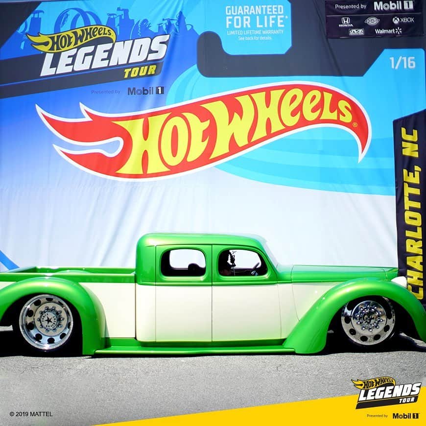 Hot Wheelsさんのインスタグラム写真 - (Hot WheelsInstagram)「Chad Martin is a true designer, fabricator and artist. So it’s no surprise that his ‘36 Chevy one-off custom truck—called “Brutally Sexy”, was named the Charlotte #HotWheelsLegends stop winner! What started off as a sketch on paper and a ’36 Chevy Sedan, has become the build we see today. From the all-metal welding to the one-of-a-kind shape, to the custom “Green Dream” paint job, Chad’s legendary ride checks off all the criteria we’re looking for: ✅ Authenticity ✅ Creativity ✅ Garage Spirit. Epic build, Chad! We’ll see you at SEMA.  Swipe for a detailed look at this bad boy! . . . . #charlotte #hotwheels #hotwheelslegendstour #chevy #customtrucks #carsofinstagram」5月31日 10時01分 - hotwheelsofficial