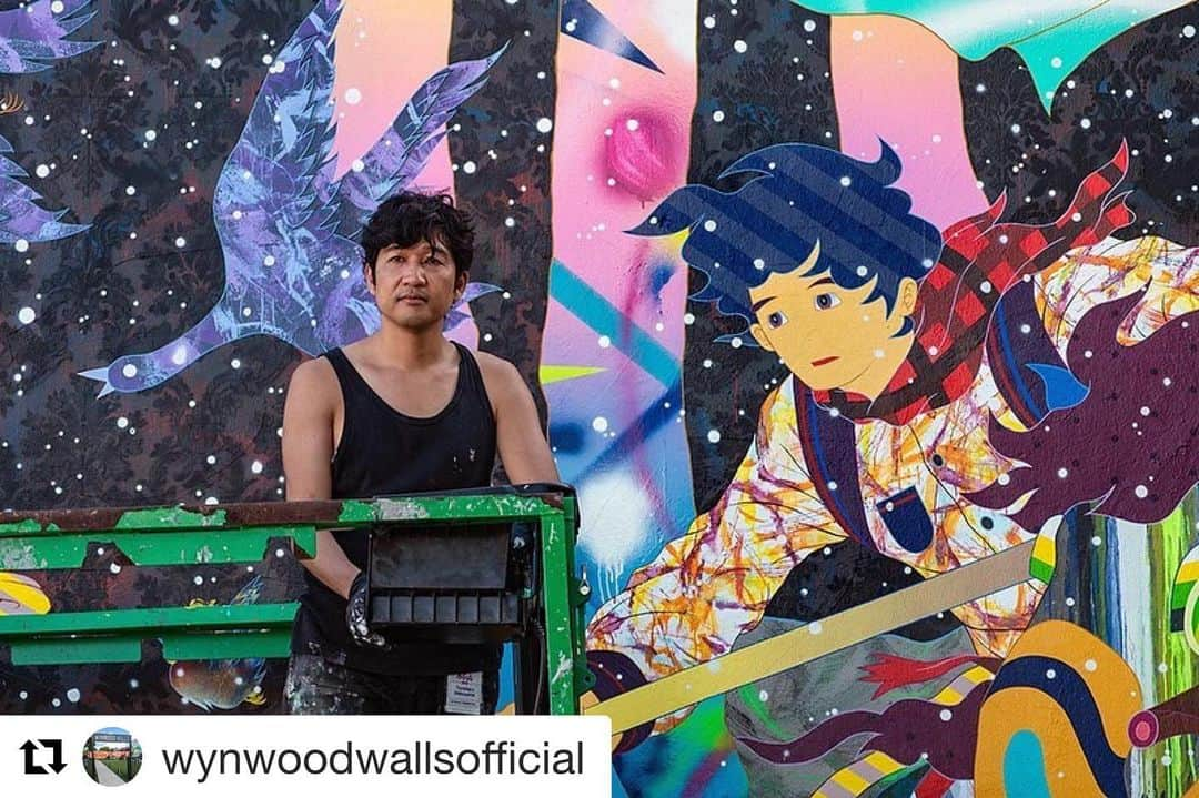 松山智一さんのインスタグラム写真 - (松山智一Instagram)「#Repost @wynwoodwallsofficial 🎨: @tomokazumatsuyama 📸: @marthacoopergram」5月31日 3時04分 - tomokazumatsuyama