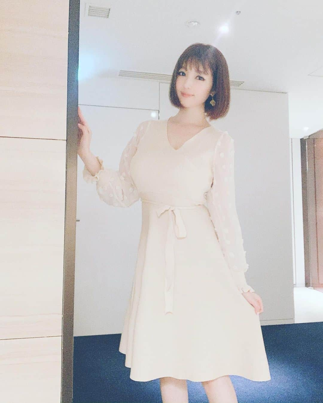 森下悠里さんのインスタグラム写真 - (森下悠里Instagram)「授乳も出来る可愛いサマーニットワンピ✨ - 最近のお気に入りです💓 - #ootd #fashion #instafashion #dress #mama #coordinate」5月31日 3時09分 - yuurimorishita