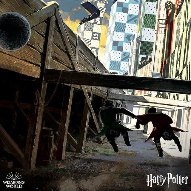 ハリー・ポッターさんのインスタグラム写真 - (ハリー・ポッターInstagram)「The rogue Bludger springs to life in this Quidditch #conceptart, as Harry and Draco race to catch the Golden Snitch. [📖: The Art of Harry Potter, @HarperCollins]」5月31日 3時58分 - harrypotter