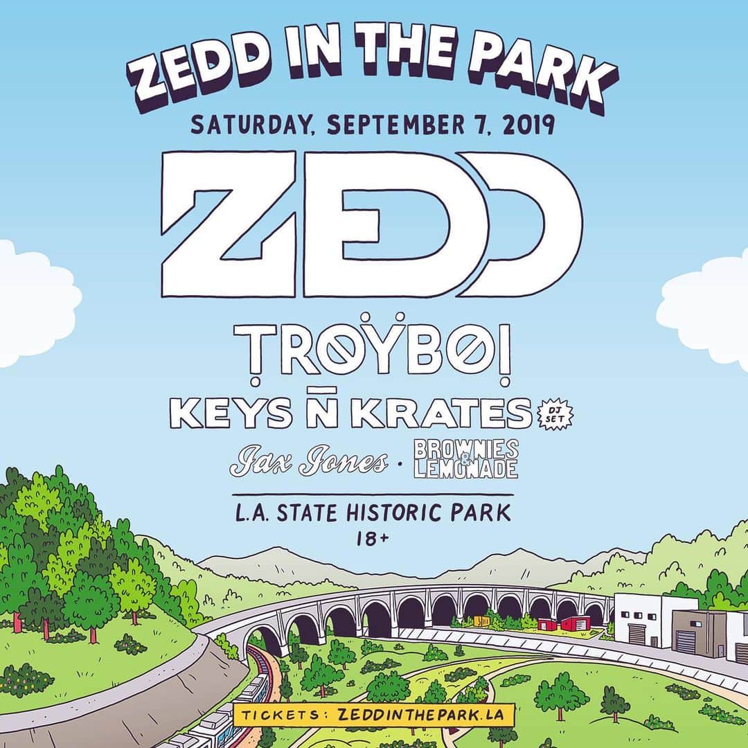 ゼッドさんのインスタグラム写真 - (ゼッドInstagram)「Tickets on sale now to Zedd In The Park on Sept 7th.  Link in bio」5月31日 7時09分 - zedd