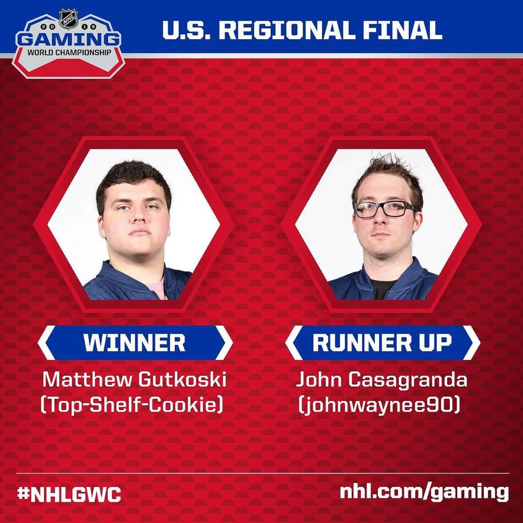 NHLさんのインスタグラム写真 - (NHLInstagram)「Congrats to Matthew Gutkoski, winner of the #NHLGWC U.S. Regional Final! 👏  He and John Casagranda are on their way to Vegas for the Final on June 18.」5月31日 7時32分 - nhl