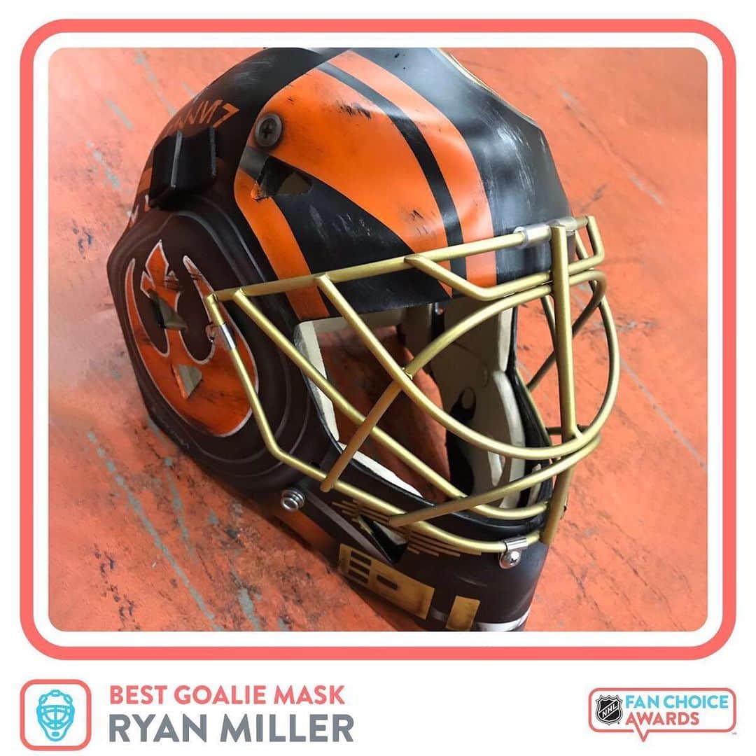NHLさんのインスタグラム写真 - (NHLInstagram)「The force is strong with this one! Was Ryan Miller's @starwars themed mask the Best Goalie Mask of the year? VOTE IN BIO ☝#NHLFanChoice」5月31日 9時10分 - nhl