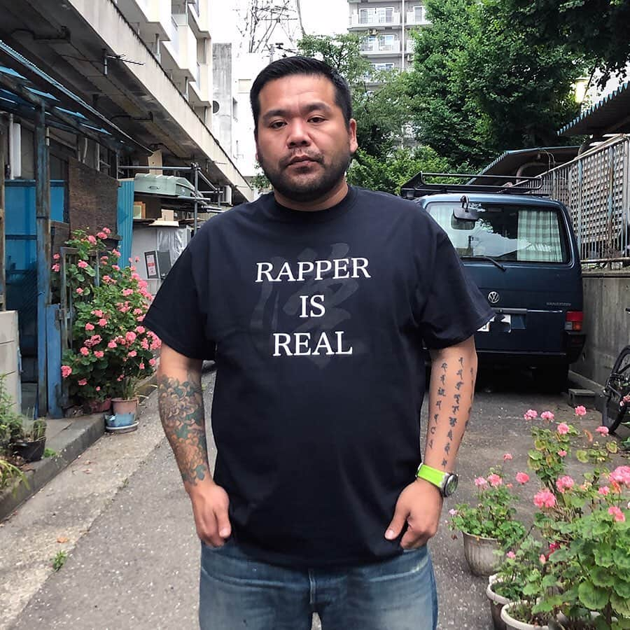 漢さんのインスタグラム写真 - (漢Instagram)「【NEW】"RAPPER IS REAL 漢" https://9sarigear.stores.jp #9sari」5月31日 19時00分 - kan_9sari