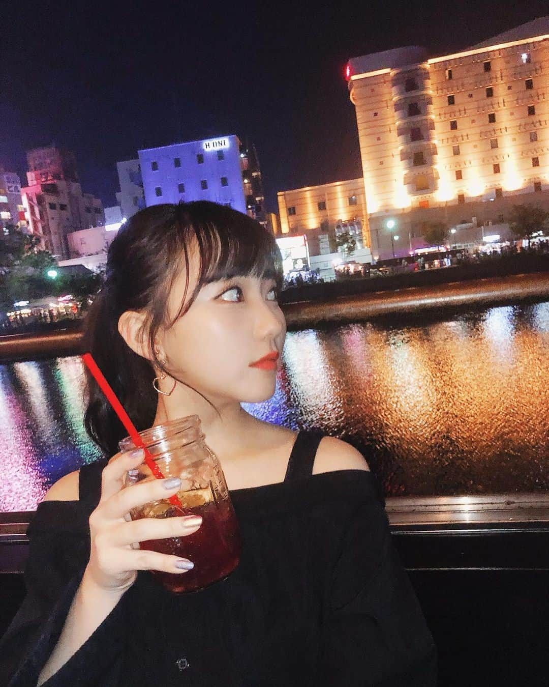 田中美久さんのインスタグラム写真 - (田中美久Instagram)「#中洲」5月31日 19時05分 - mikumonmon_48